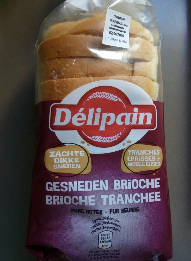Brioche tranchée