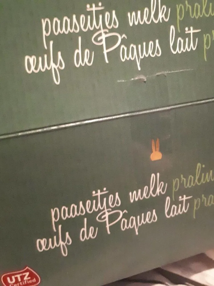 Oeufs de pâques lait praliné