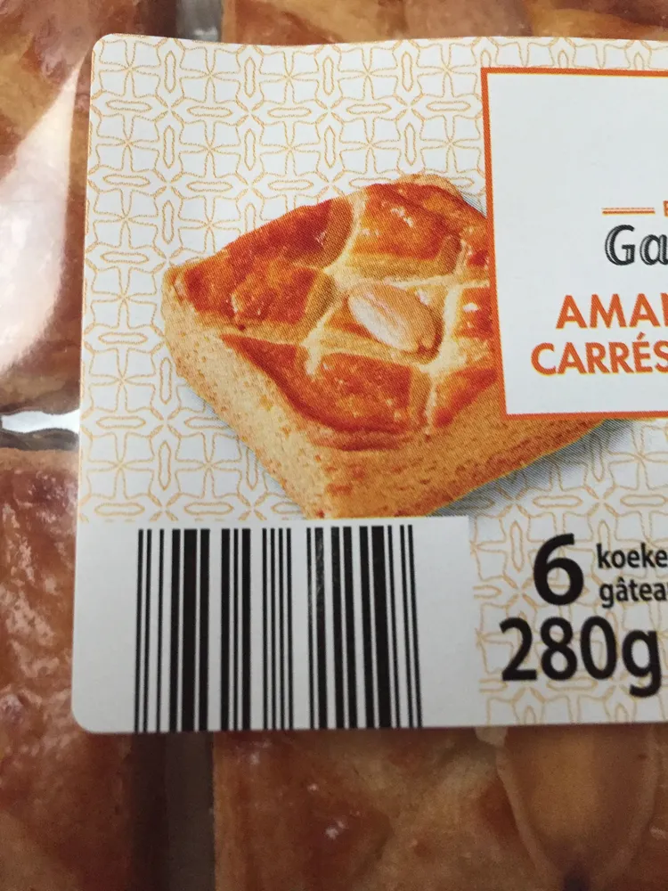 Carrés aux amandes