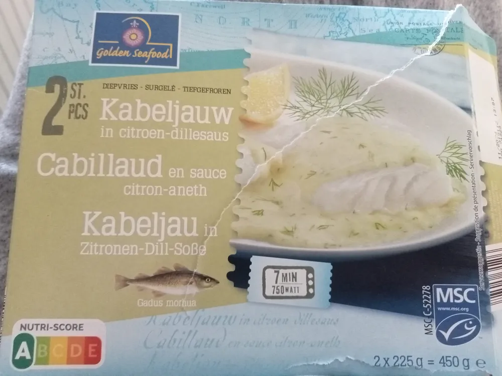 Cabillaud en sauce citron-aneth