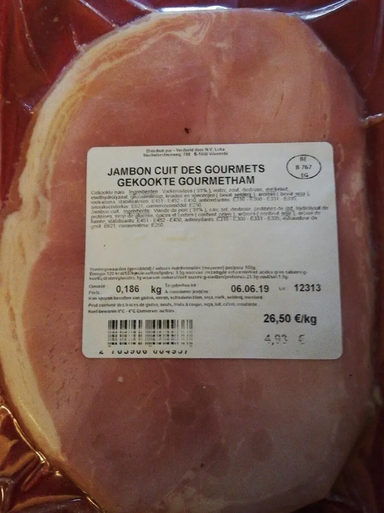 Jambon cuit des gourmets