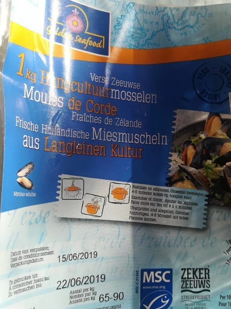 Moules de corde de Zélande