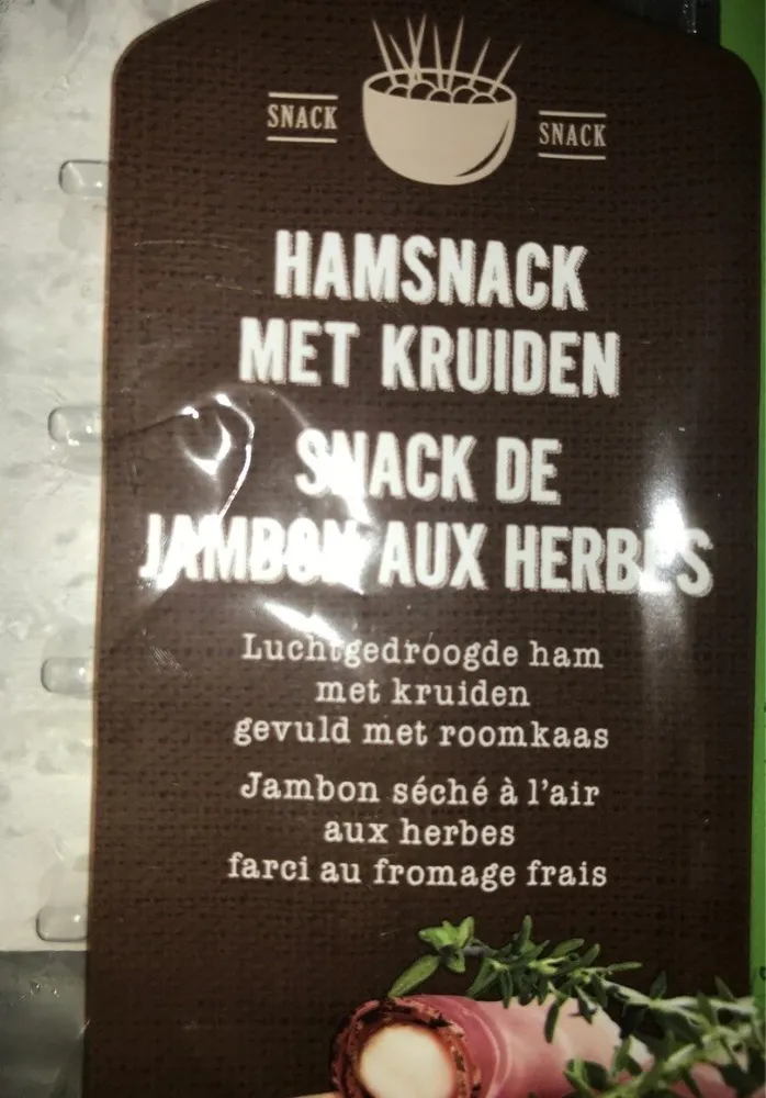 Snack de jambon aux herbes