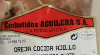 Oreja cocida ajillo