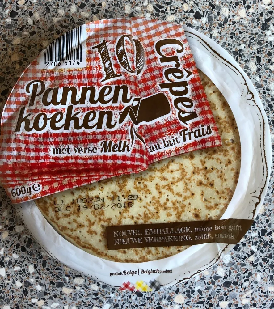 Crêpes au lait frais