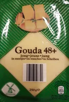 Gouda jeune en tranches, 250gr