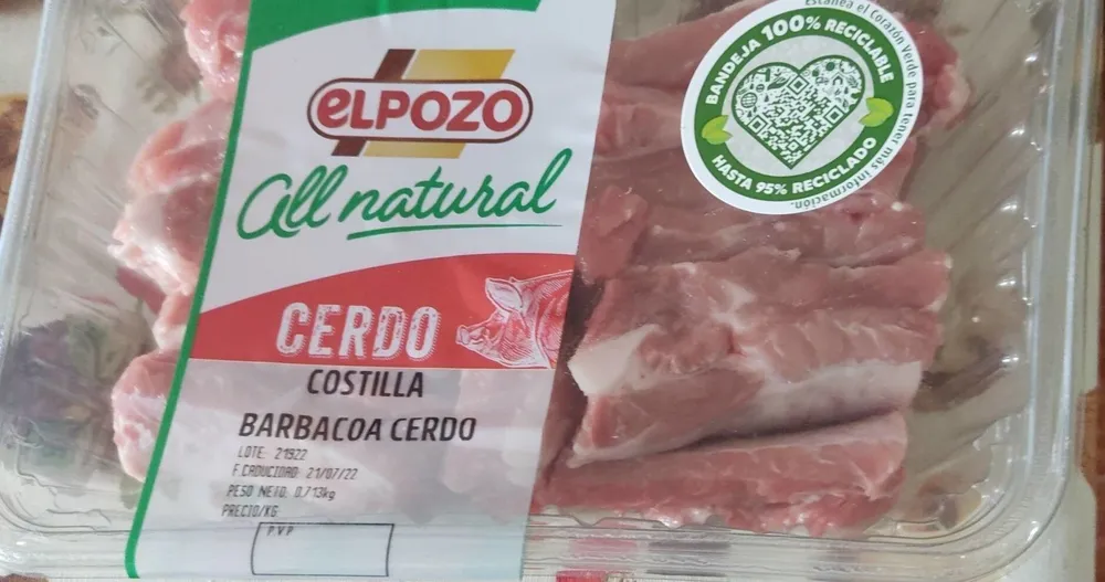 Costilla barbacoa cerdo