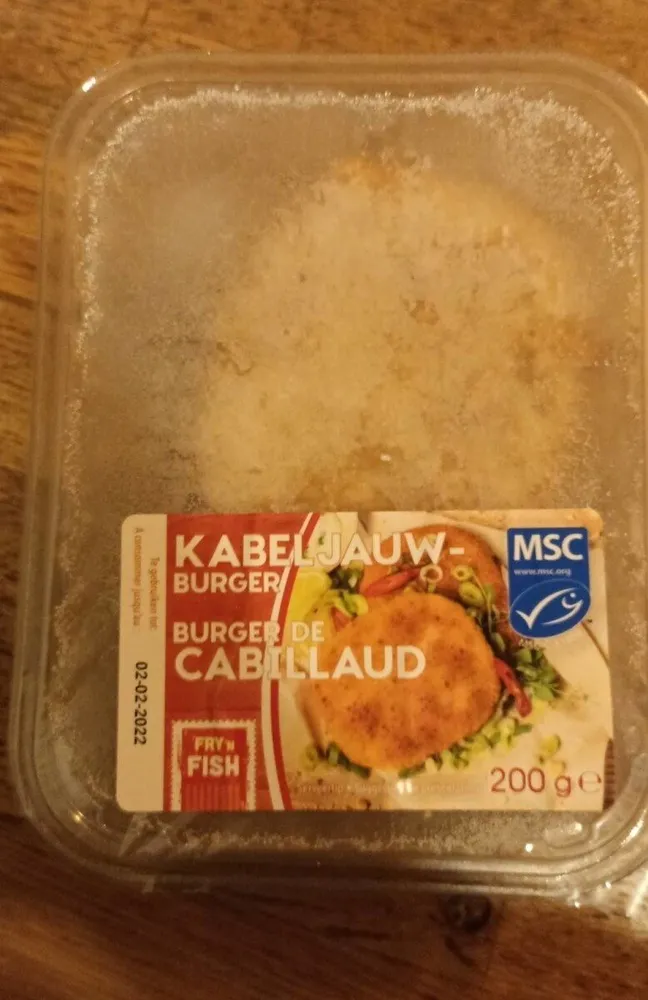 Burger de cabillaud