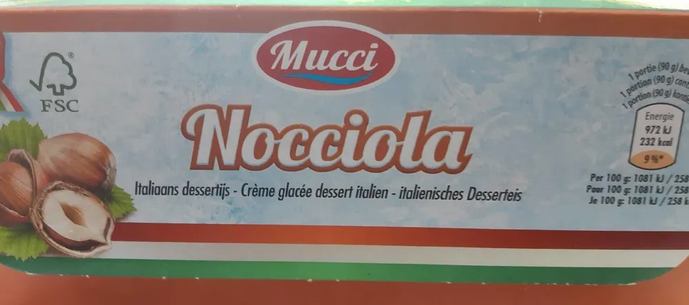 Crème glacée italienne Nocciola