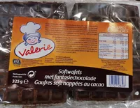 Gaufres soft nappées de cacao