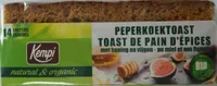 Toast de pain d'épices
