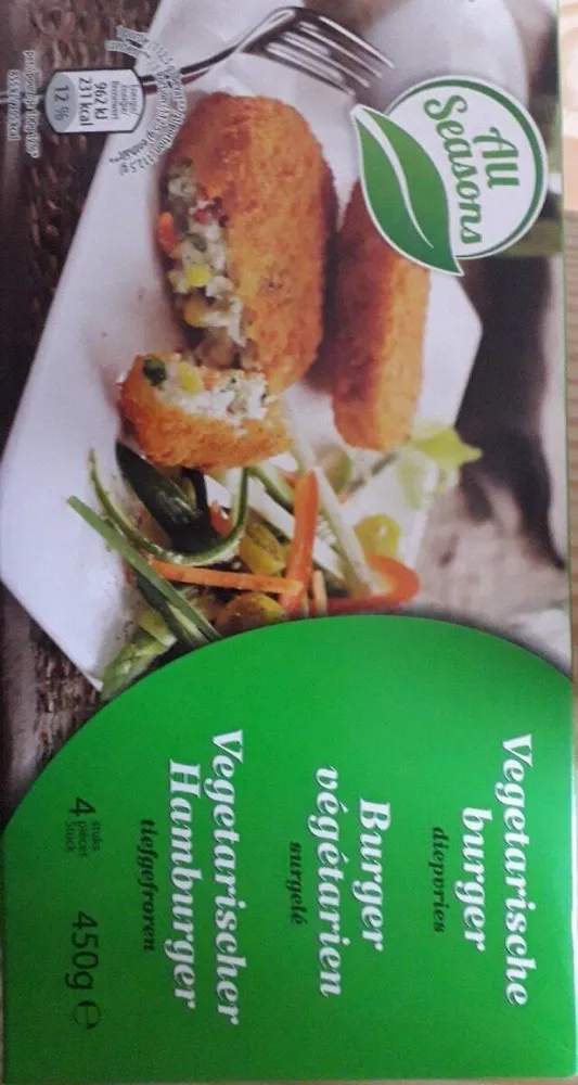Burger végétarien surgelé