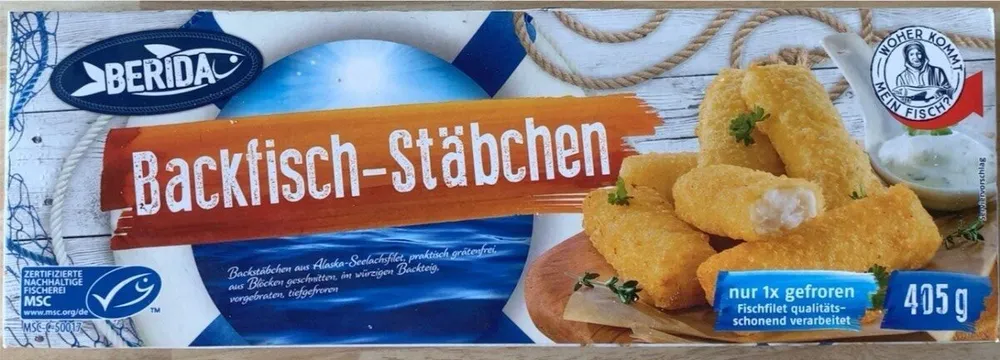 Backfisch-Stäbchen