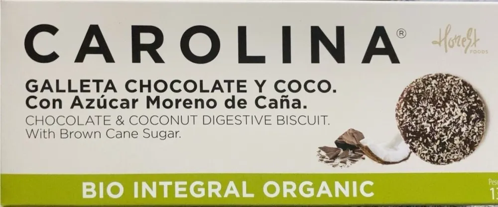 Galleta bio chocolate y coco