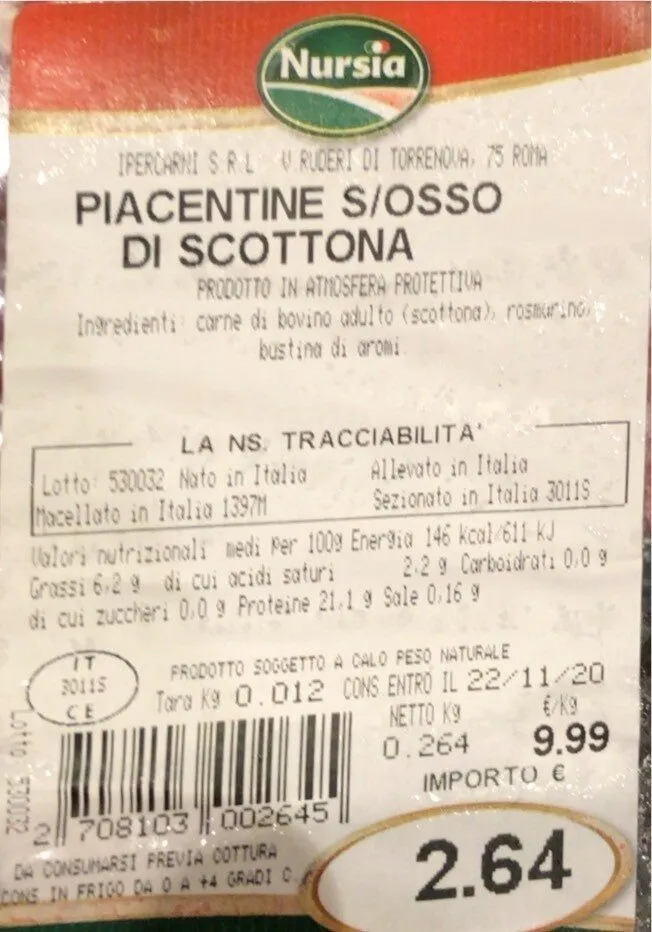 Piacentine di scottona