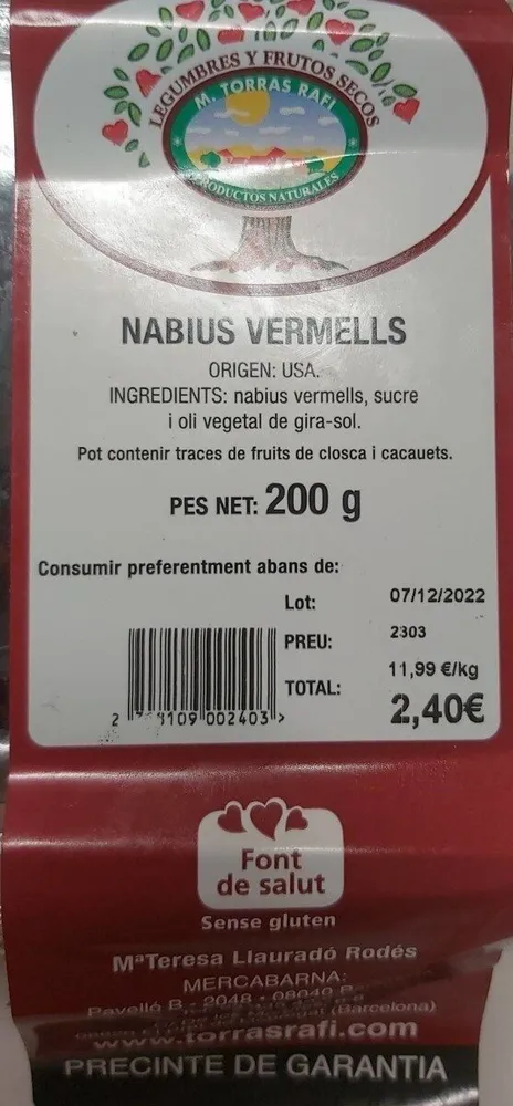 Nabius vermells
