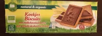 Biscuits avec tablette de chocolat au lait