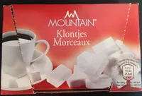 Mountain klontjes suiker morceaux de sucre