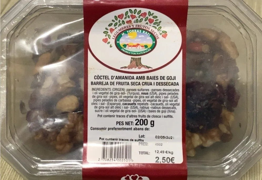 Còctel d’amanida amb baies de goji