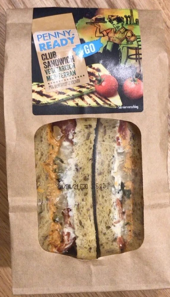 Club Sandwich Vegetarisch Mediterran