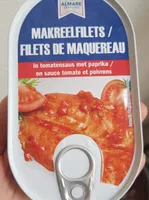 Filets de maquereau en sauce tomate et poivrons