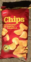 Kartoffelchips mit Paprika Geschmack