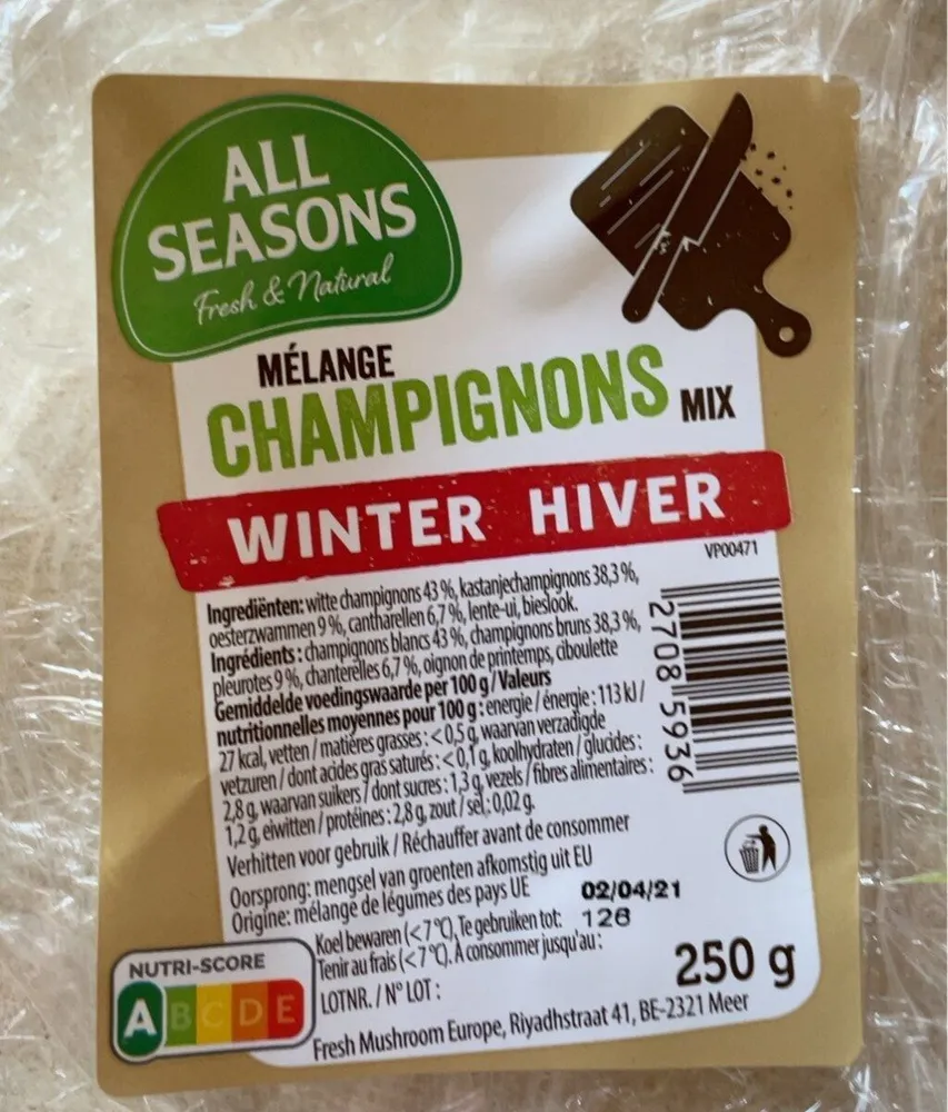 Melange champignons