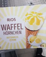Waffelhörnchen Buttermilch Zitrone