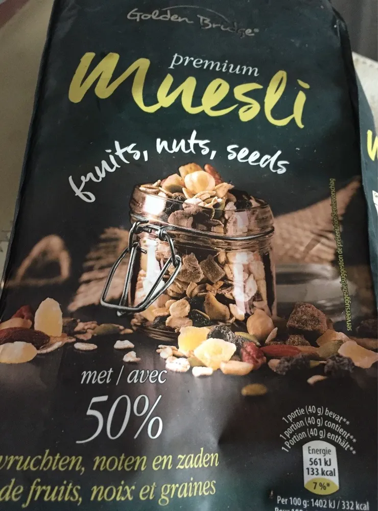 Premium Muesli - Fruits, noix, & graines