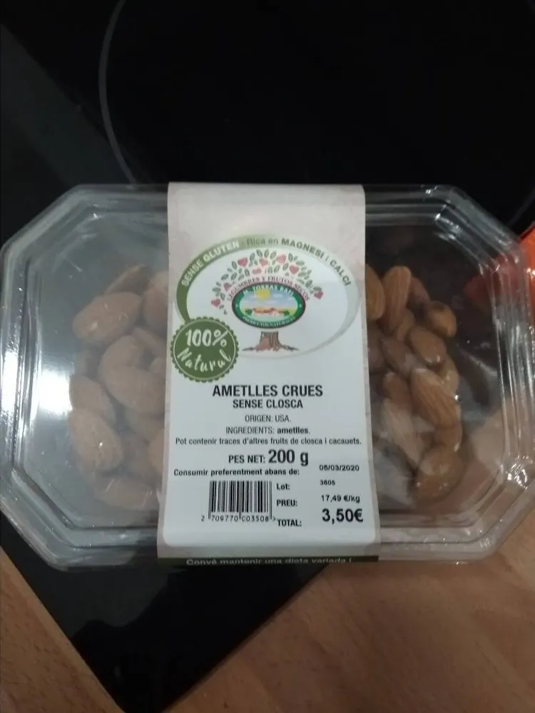 Almendras crudas