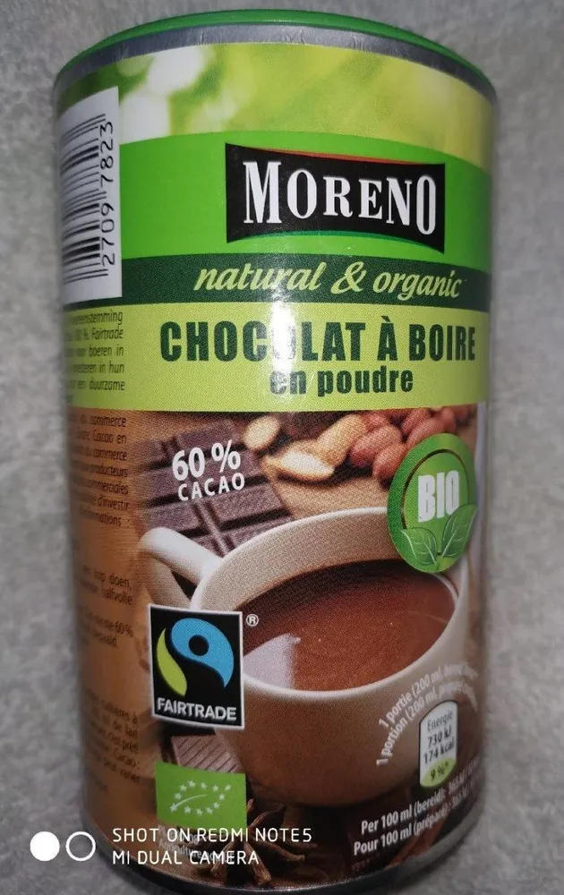 Chocolat à boire (en poudre)