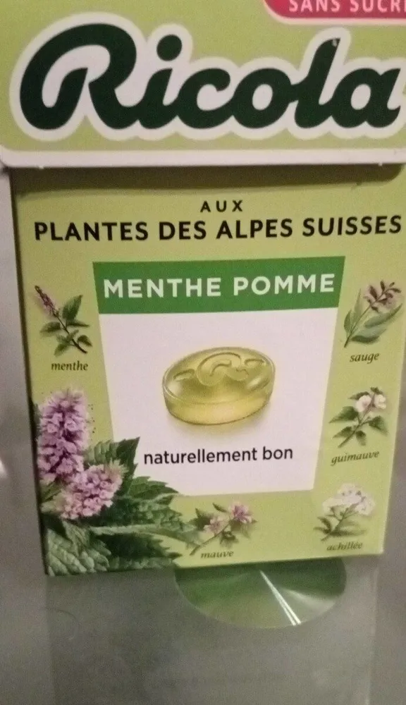 Bonbon goût menthe pomme