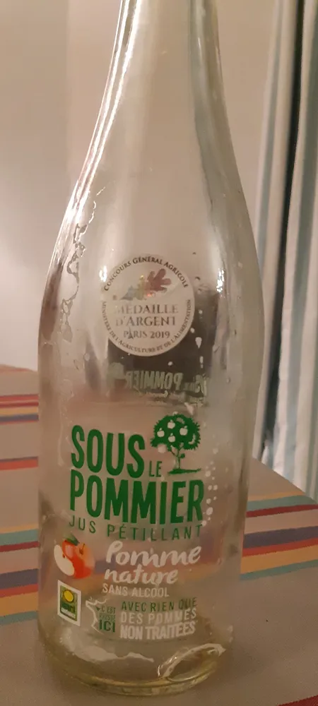 sous le pommier jus pétillant