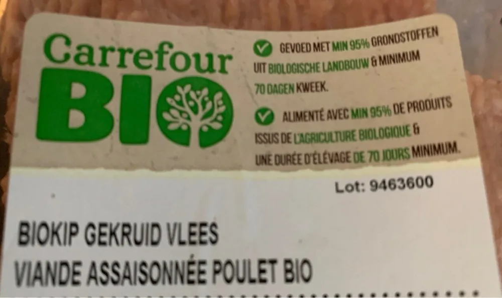 Haché poulet bio