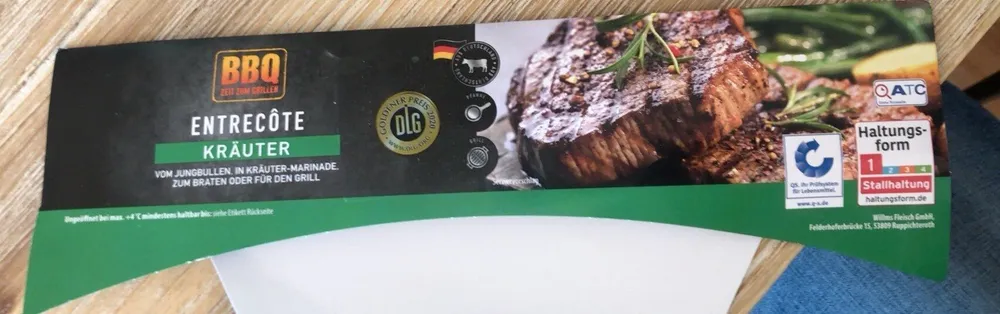 BBQ Entrecôte Kräuter