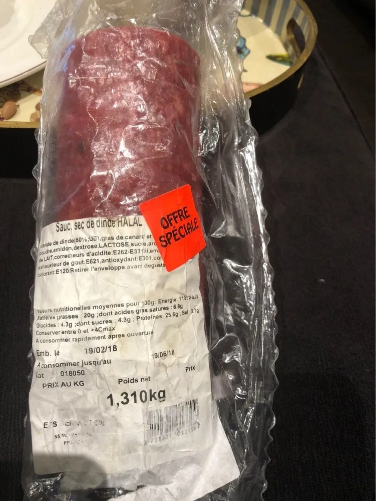Sauc sec de dinde Halal