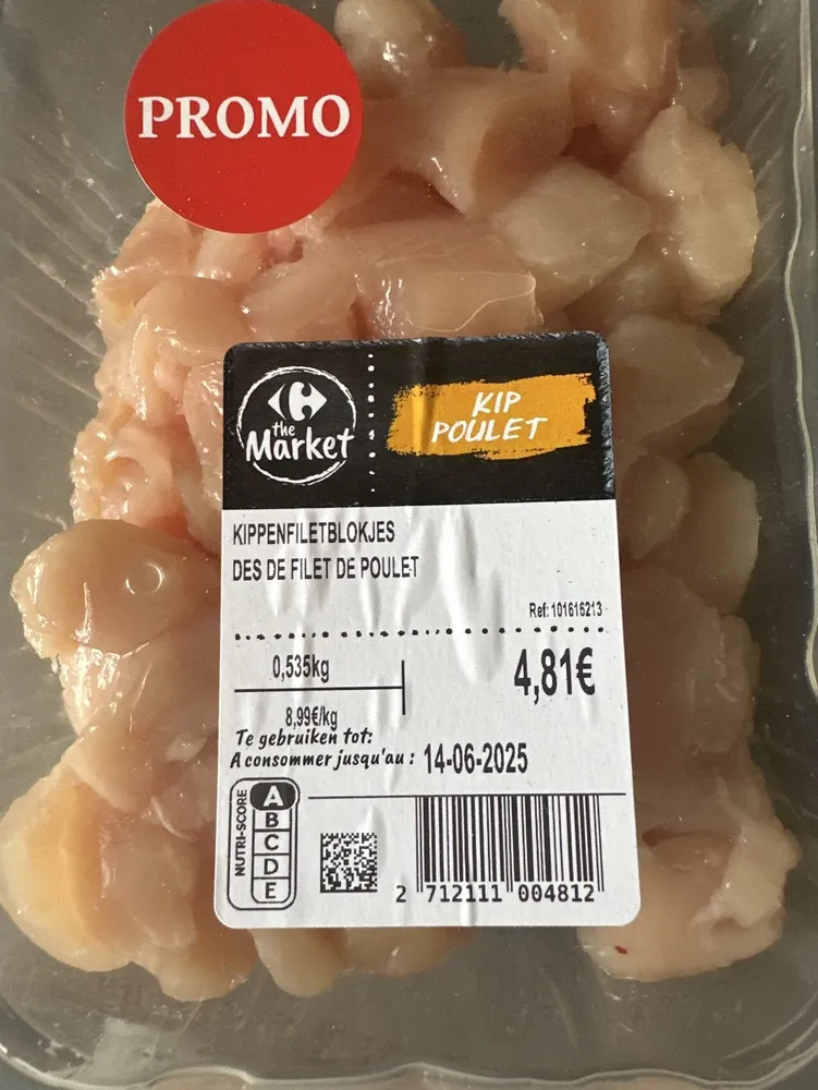 Kippenfiletblokjes