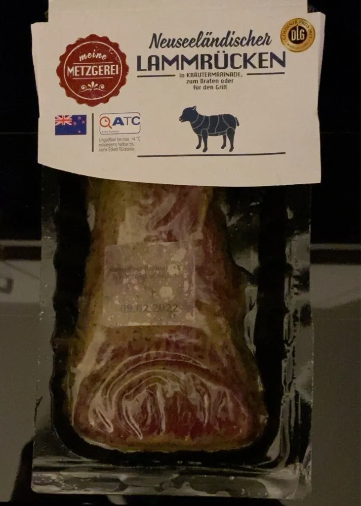 Lammrücken in Kräutermarinade