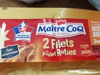 2 Filets de poulet rotis