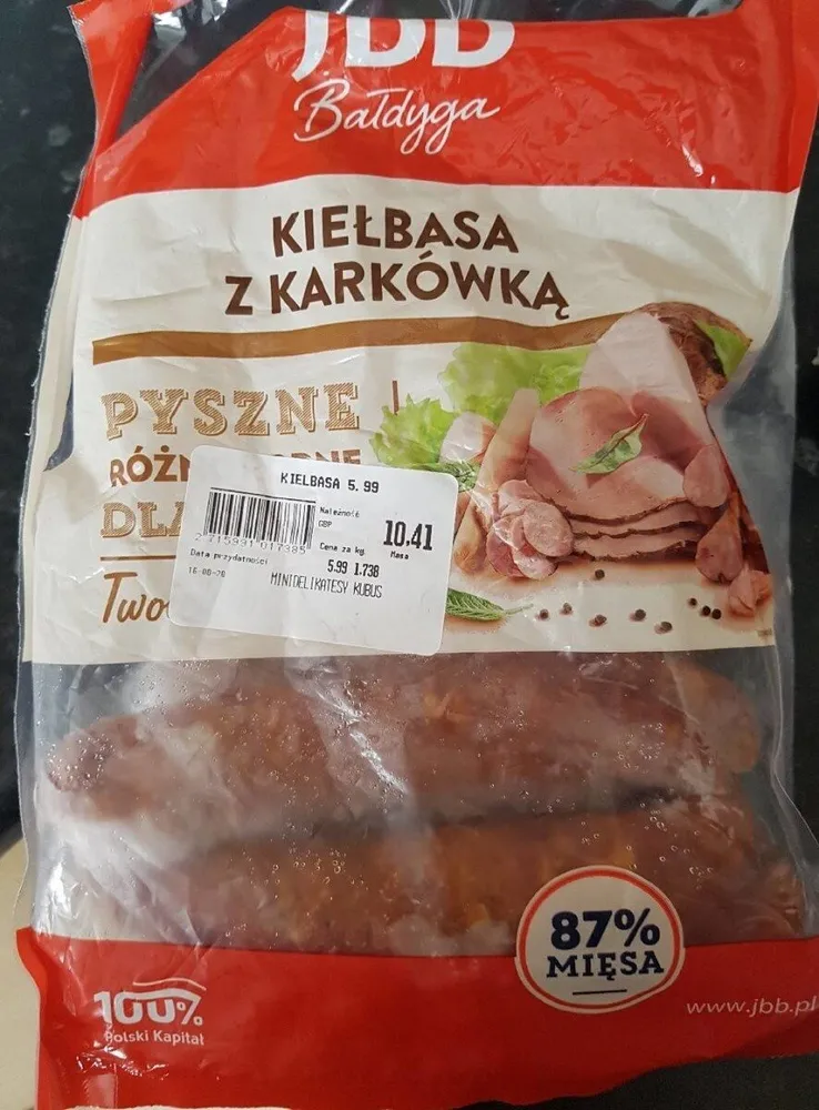 Sausage with pork neck