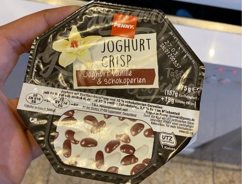 Joghurt Crisp: Joghurt Vanille & Schokoperlen