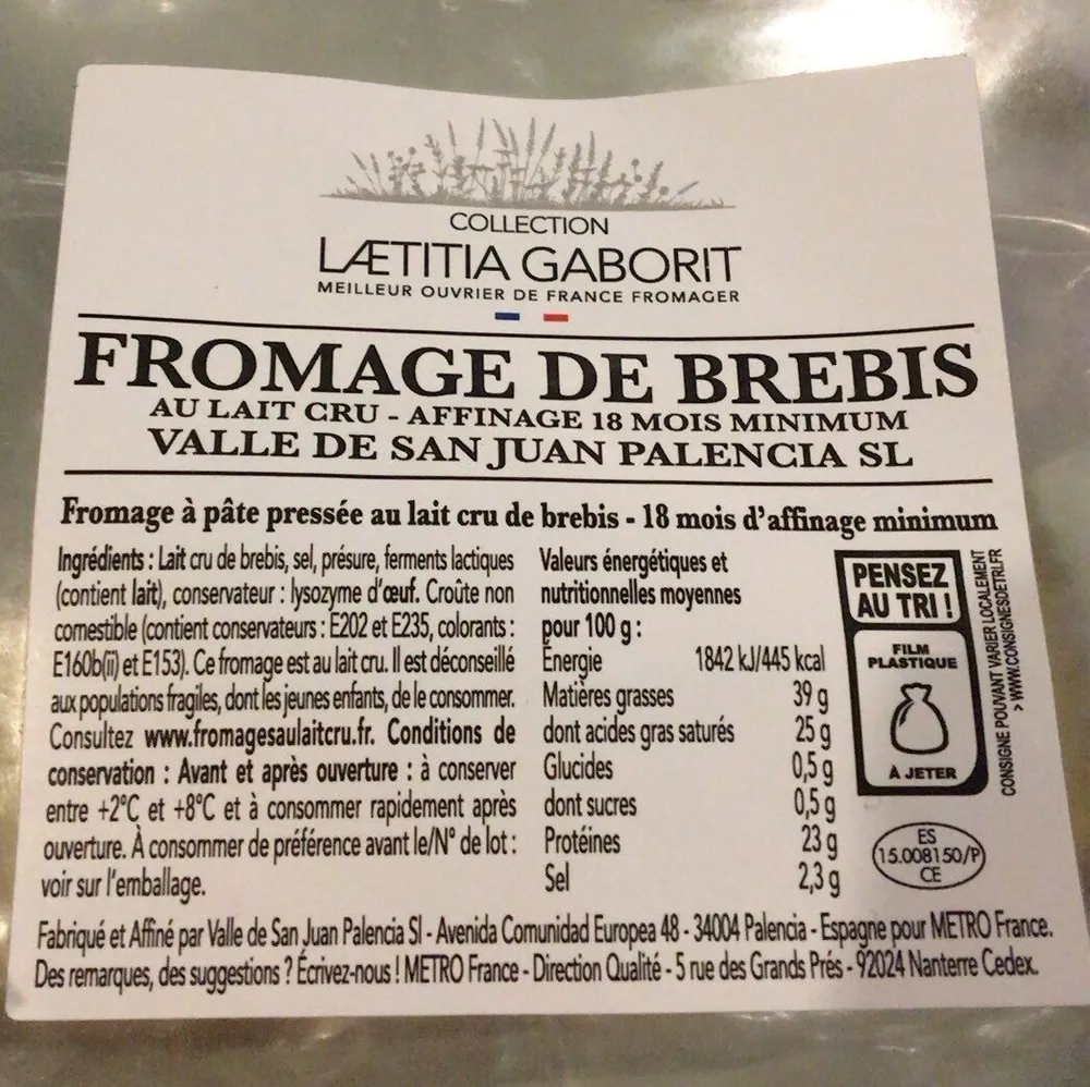 Fromage de brebis