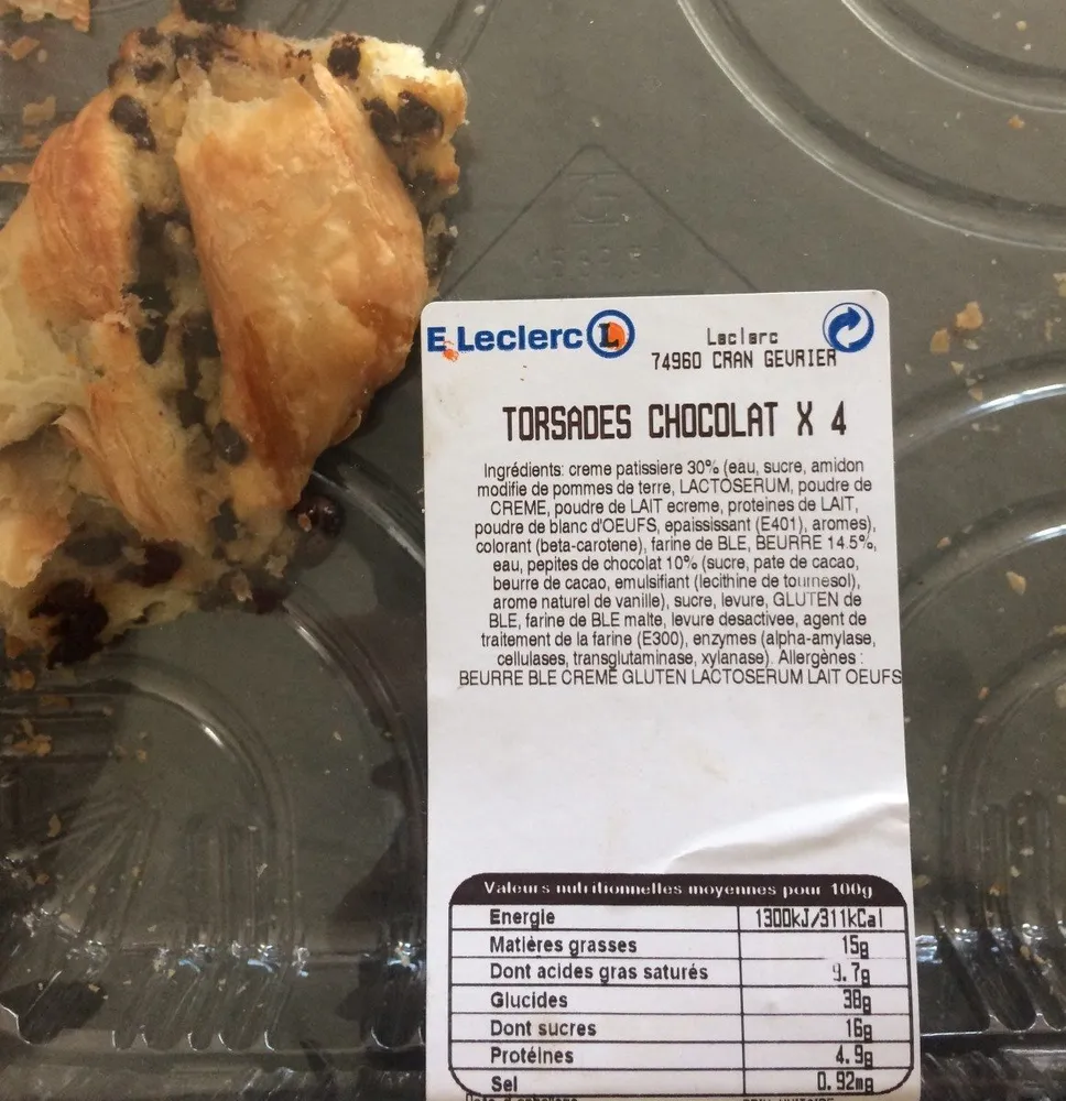 Torsade chocolat x4