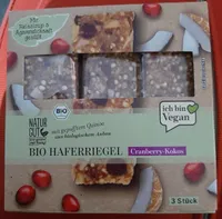 Bio Haferriegel Cranberry-Kokos
