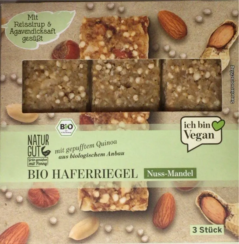 Bio Haferriegel Nuss-Mandel