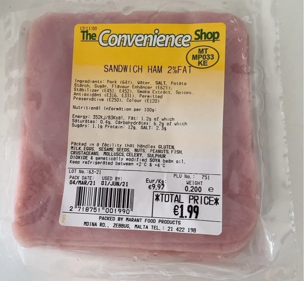 Sandwich Ham 2%