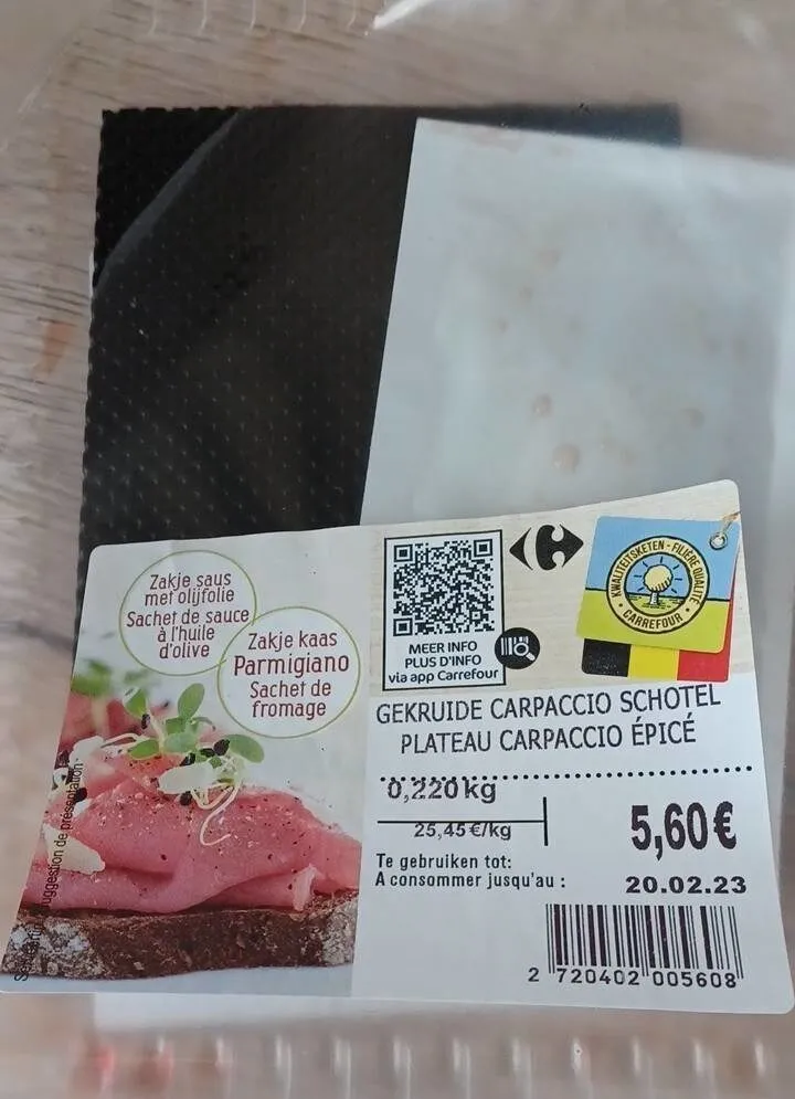 Carpaccio épicé