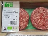 Hamburger de boeuf bio