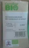 Bio hamburger de boeuf