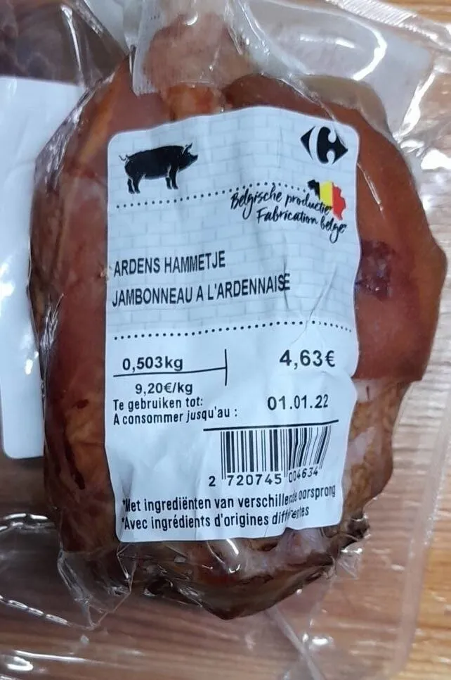 Jambonneau à l'Ardennaise